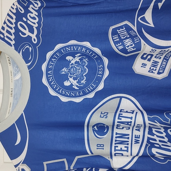 Vintage 90s Penn State T-shirt- Nittany Lions All Over Print VTG Large NWT - Picture 2 of 6